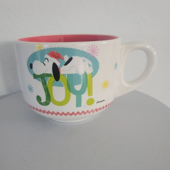 Santa Hat SNOOPY Christmas Joy Large Soup or Coffee Snoopy Coffee Hallmark Mug - Picture 1 of 6